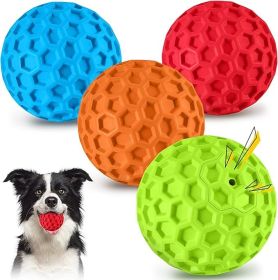 havit Indestructible Squeaky Dog Balls for Aggressive Chewers, Interactive Dog Toys to Keep Them Busy, Rubber Dog Chew Toy for Large Medium Breed
